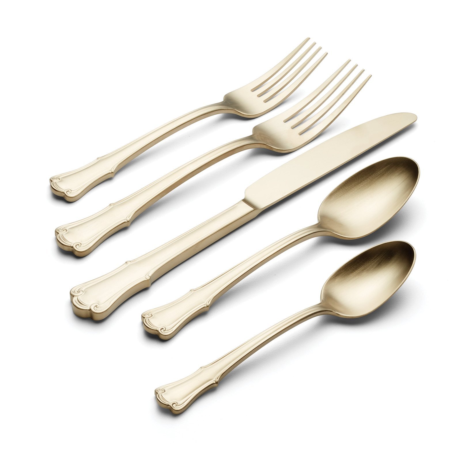 James Street Champagne Satin 20 Piece Flatware Set - Image 2