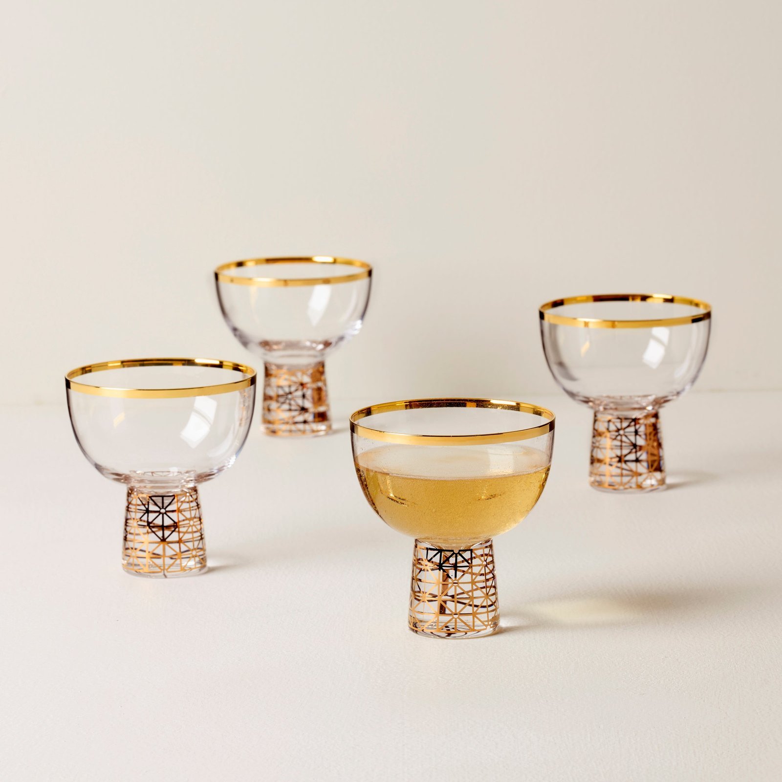Tuscany Classics Gold Frost Coupe Glasses – Set Of 4 - Image 4