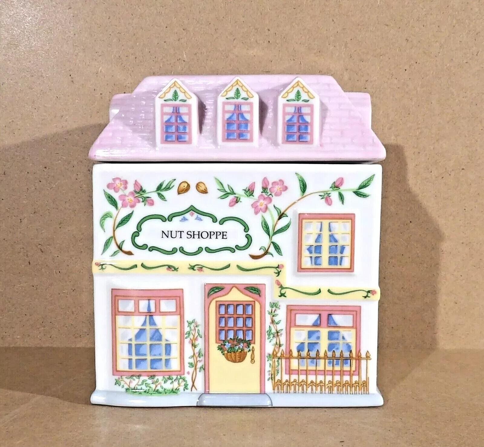 LENOX Spice Village NUT SshPPE Canister Container 1993 with Lid GREAT condition