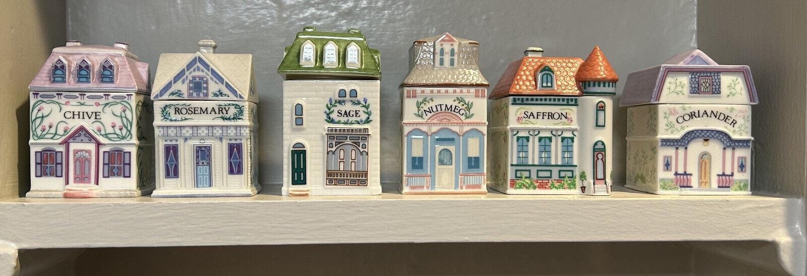 1989 Lenox Spice Village Full Set Of 24 Vintage Great Condition No Rack - Image 2