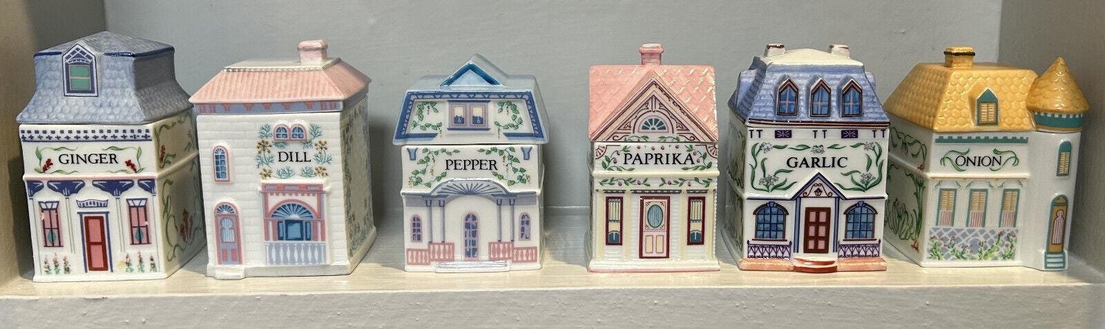 1989 Lenox Spice Village Full Set Of 24 Vintage Great Condition No Rack - Image 5