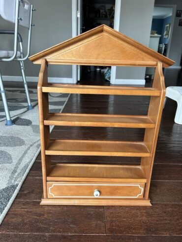LENOX Spice Village Wooden Display Rack 1989 Shelf ONLY - No Jars