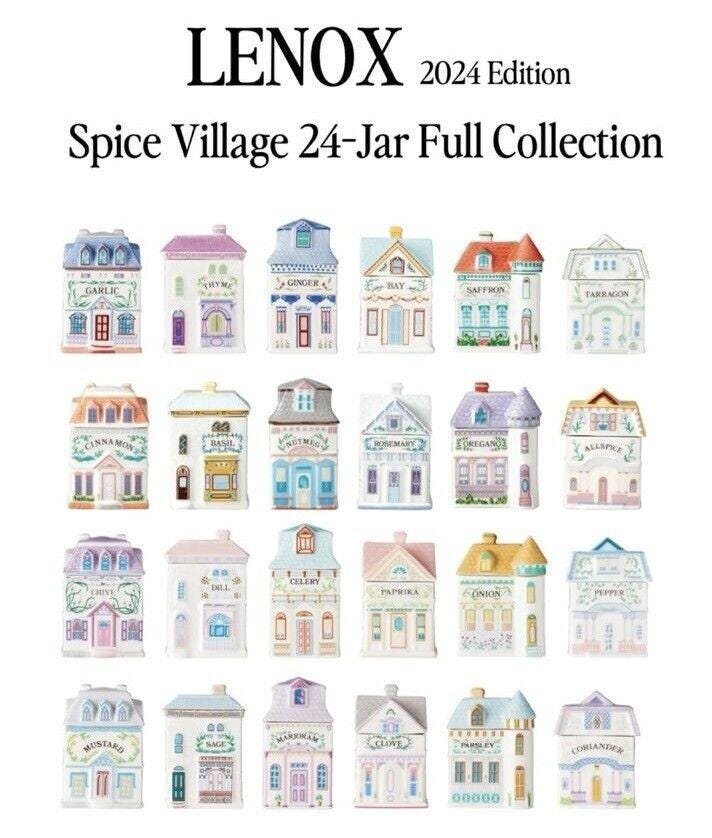 2024 Lenox Spice Village 24 Piece Jar Collection Complete Set IN Hand SHIPS ASAP - Image 2