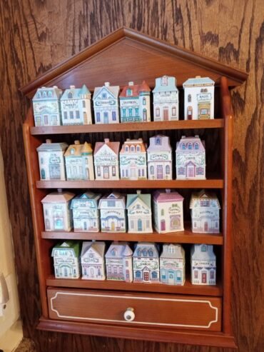 The Lenox Spice Village Complete Set w/ original rack 1989 24 Jars
