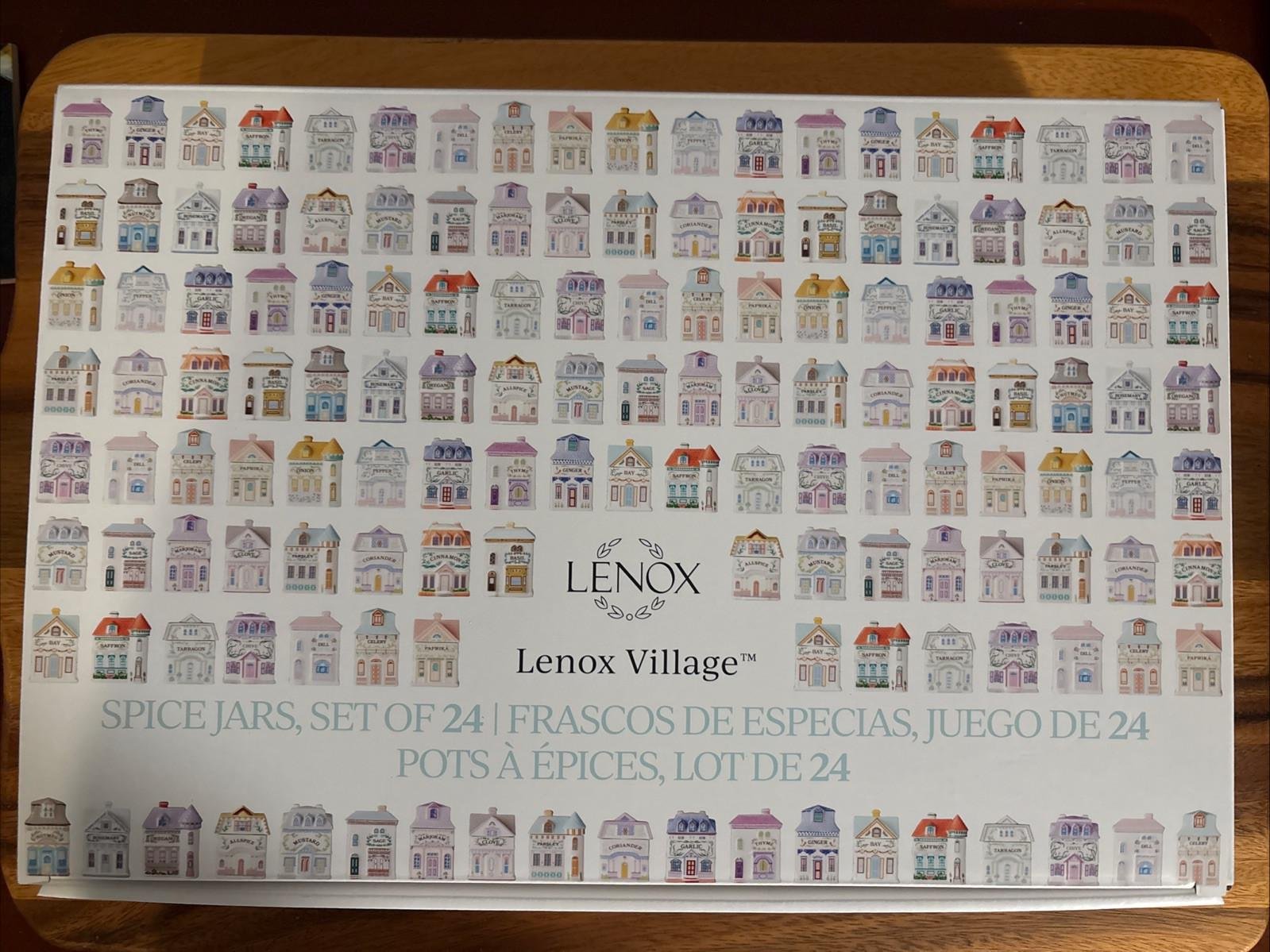 NEW Lenox Spice Village Spice Jar Complete Set 24 Houses 2025