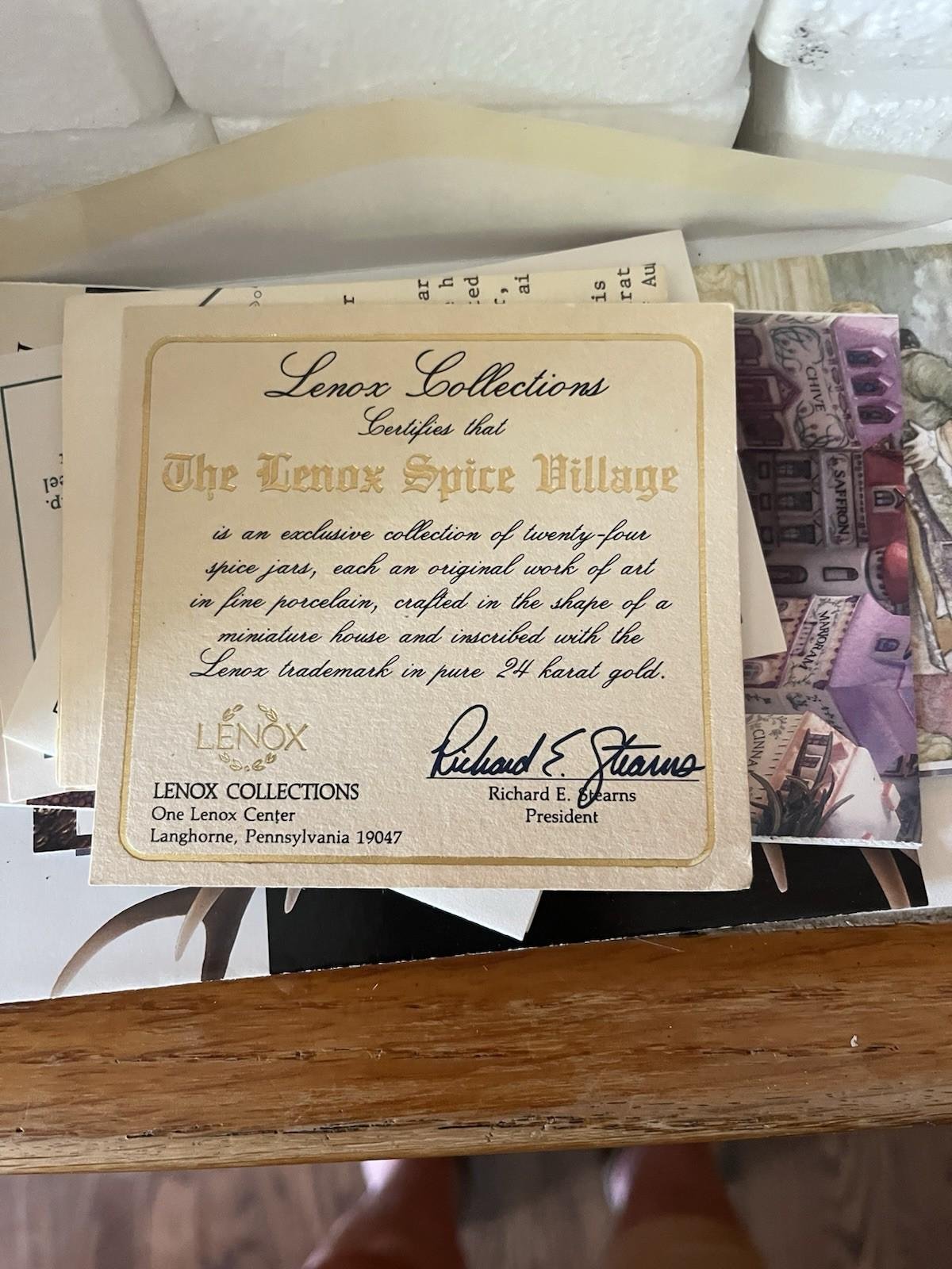 Vintage 1989 LENOX Spice Village Complete Set Of 24 Houses - Image 3