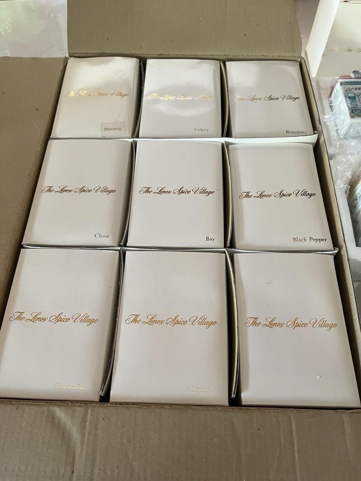 Vintage 1989 LENOX Spice Village Complete Set Of 24 Houses - Image 4