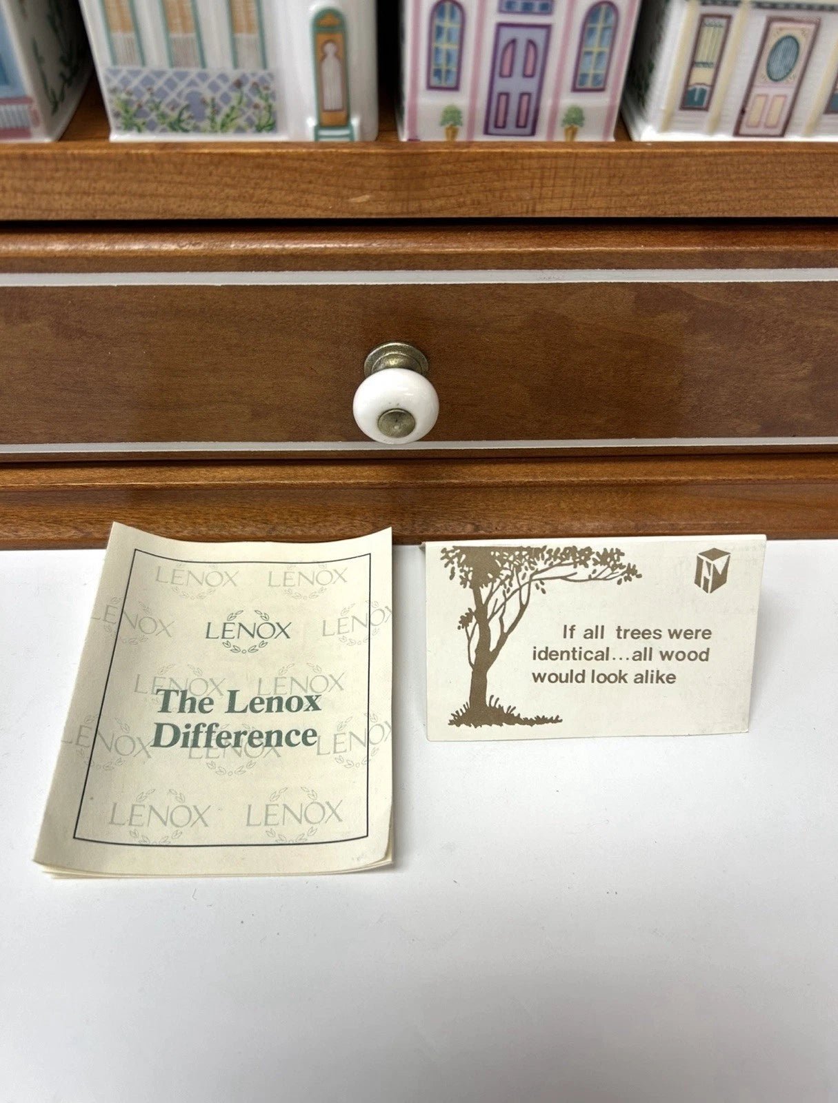 Lenox Spice Village Set Complete Vintage 1989 W/24 Spice Cottages & Rack - Image 6