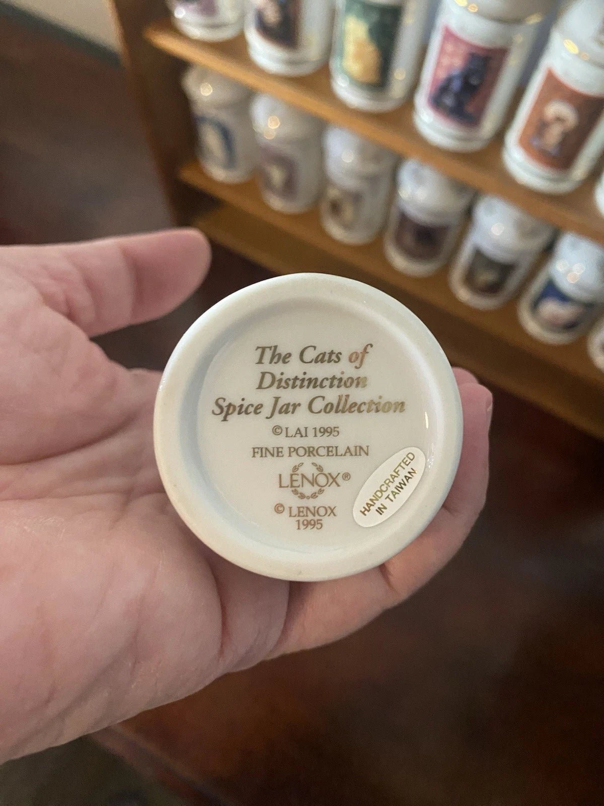 Lenox Cats of Distinction Spice Jar Collection 24 RARE FULL SET W/ Rack & Certif - Image 11