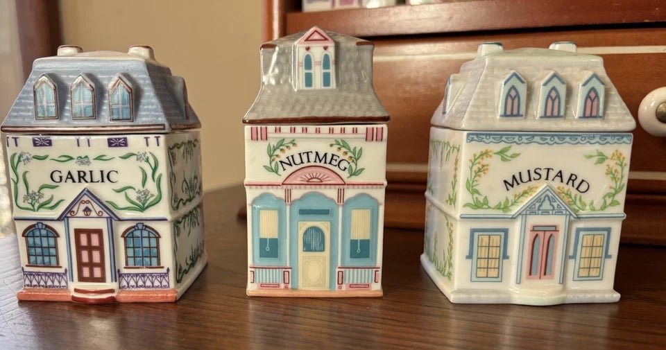 Lenox Spice Village Complete Set Of 24 Handcrafted Fine Porcelain 1989 Taiwan - Image 14