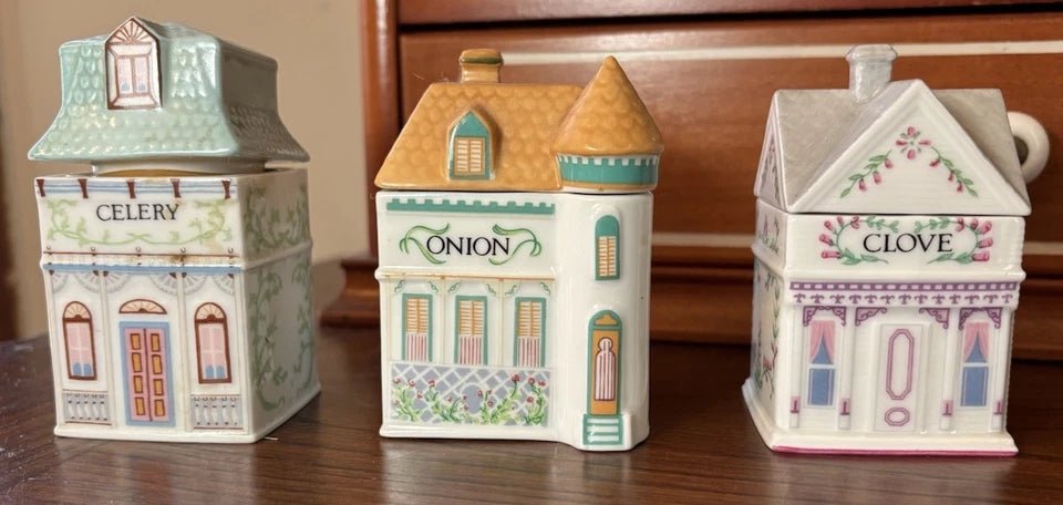 Lenox Spice Village Complete Set Of 24 Handcrafted Fine Porcelain 1989 Taiwan - Image 13