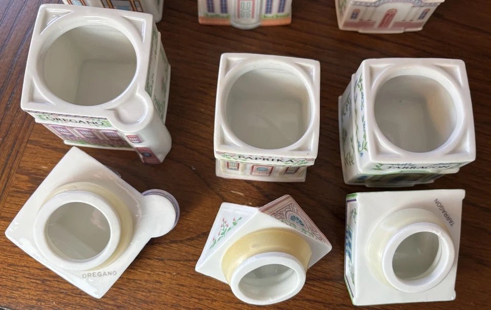 Lenox Spice Village Complete Set Of 24 Handcrafted Fine Porcelain 1989 Taiwan - Image 11