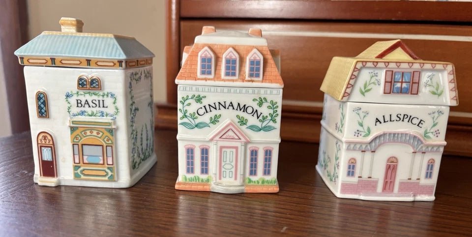 Lenox Spice Village Complete Set Of 24 Handcrafted Fine Porcelain 1989 Taiwan - Image 9