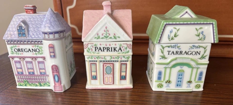 Lenox Spice Village Complete Set Of 24 Handcrafted Fine Porcelain 1989 Taiwan - Image 8