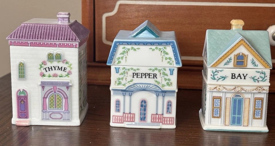 Lenox Spice Village Complete Set Of 24 Handcrafted Fine Porcelain 1989 Taiwan - Image 6