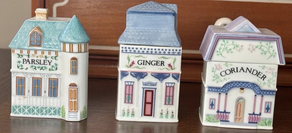 Lenox Spice Village Complete Set Of 24 Handcrafted Fine Porcelain 1989 Taiwan - Image 5